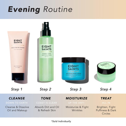 Eight Saints Skin Care Up the Anti Night Cream Face Moisturizer to Reduce Fine Lines and Wrinkles, Anti Aging Cream For Face & Neck with Hyaluronic Acid - dailyvitalstore