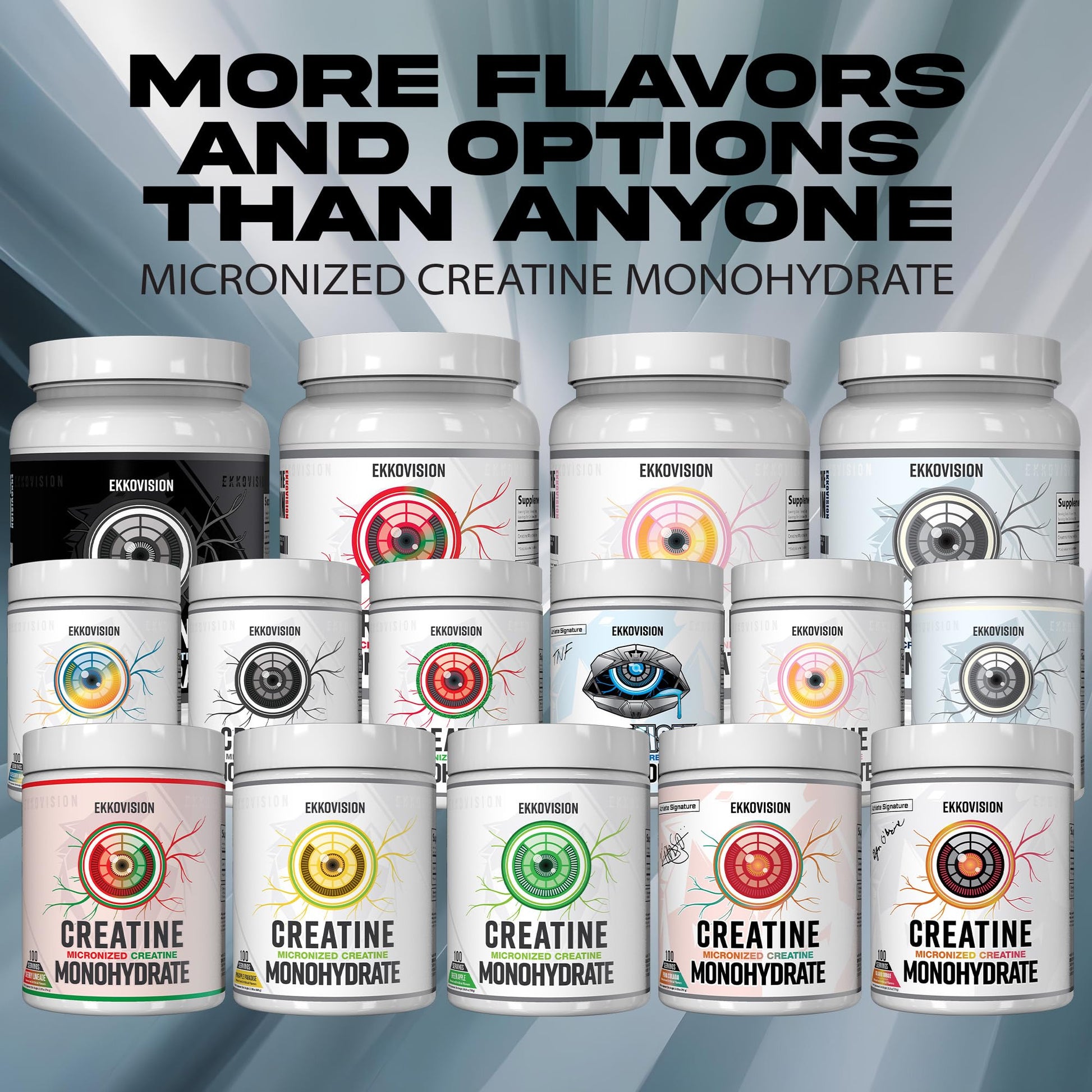 Ekkovision Creatine Monohydrate Powder, Micronized, Unflavored, Pre Workout & Post Workout Supplement for Men and Women, Energy Support, Easy to Mix in Shakes - dailyvitalstore