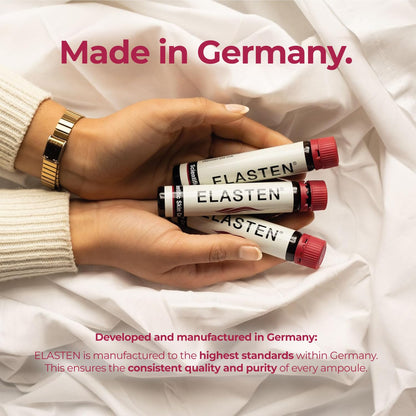 ELASTEN Clinically Tested Collagen Complex for Radiant Skin from Within – Reduces Fine Lines – Supports Healthy Connective Tissue – 28 Liquid Collagen Ampoules (0.85 fl oz / 25 ml Each) - dailyvitalstore