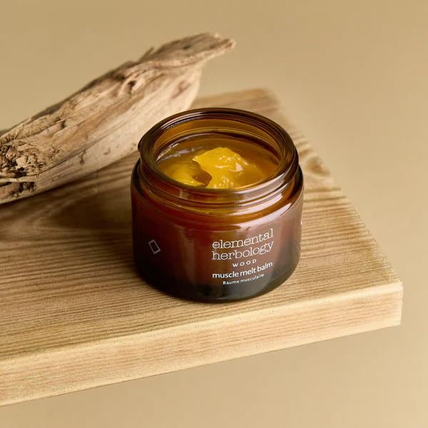Elemental Herbology Muscle Melt Body Balm 1.7 fl oz – Warming with Ginger, Ho Wood & Turmeric – Comforting Botanical Treatment for Massage & Post-Activity Relaxation - dailyvitalstore