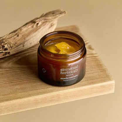 Elemental Herbology Muscle Melt Body Balm 1.7 fl oz – Warming with Ginger, Ho Wood & Turmeric – Comforting Botanical Treatment for Massage & Post-Activity Relaxation - dailyvitalstore