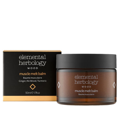 Elemental Herbology Muscle Melt Body Balm 1.7 fl oz – Warming with Ginger, Ho Wood & Turmeric – Comforting Botanical Treatment for Massage & Post-Activity Relaxation - dailyvitalstore