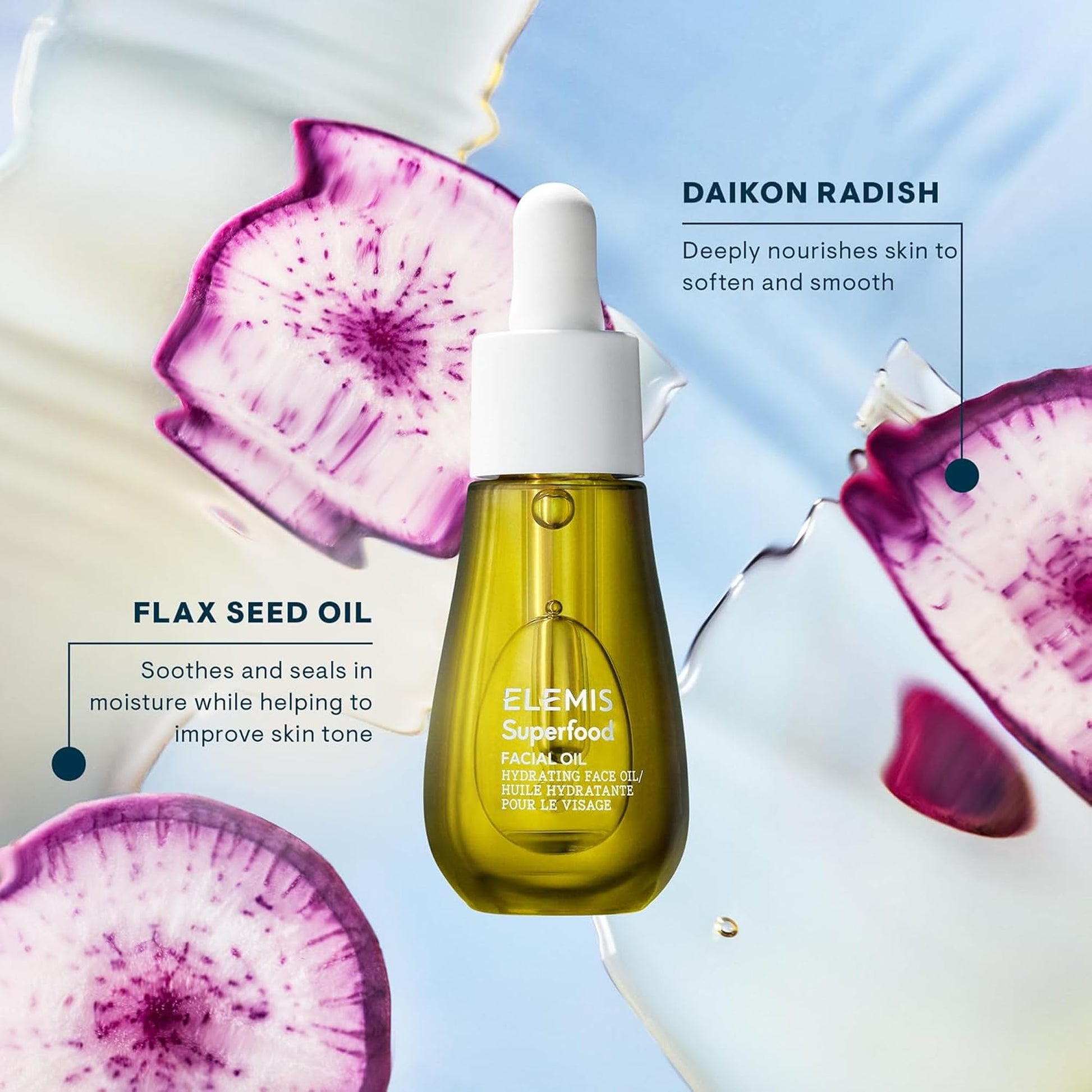 ELEMIS Superfood Facial Oil - Antioxidant-Rich Nourishing Serum, Radiance-Enhancing Lightweight Skin Elixir, Hydration Booster, Non-Greasy Botanical Blend - 15ml - dailyvitalstore