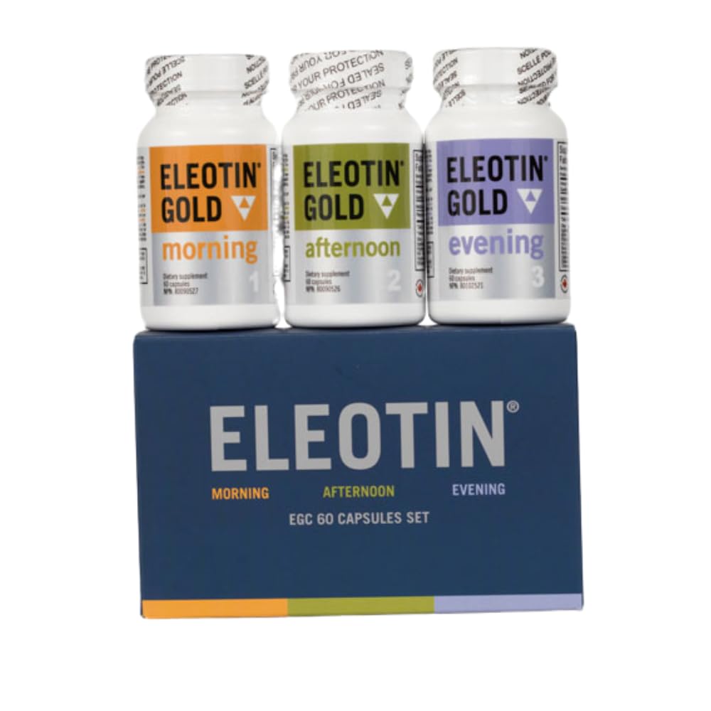 Eleotin Gold Capsules Value Pack Set for Balanced Metabolic Health | Healthy Circulation | Premium Herbal Ingredients | 3 Bottles of Different Formula | 60 Capsules Each - dailyvitalstore