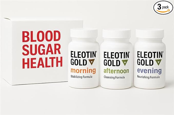 Eleotin Gold Capsules Value Pack Set for Balanced Metabolic Health | Healthy Circulation | Premium Herbal Ingredients | 3 Bottles of Different Formula | 60 Capsules Each - dailyvitalstore