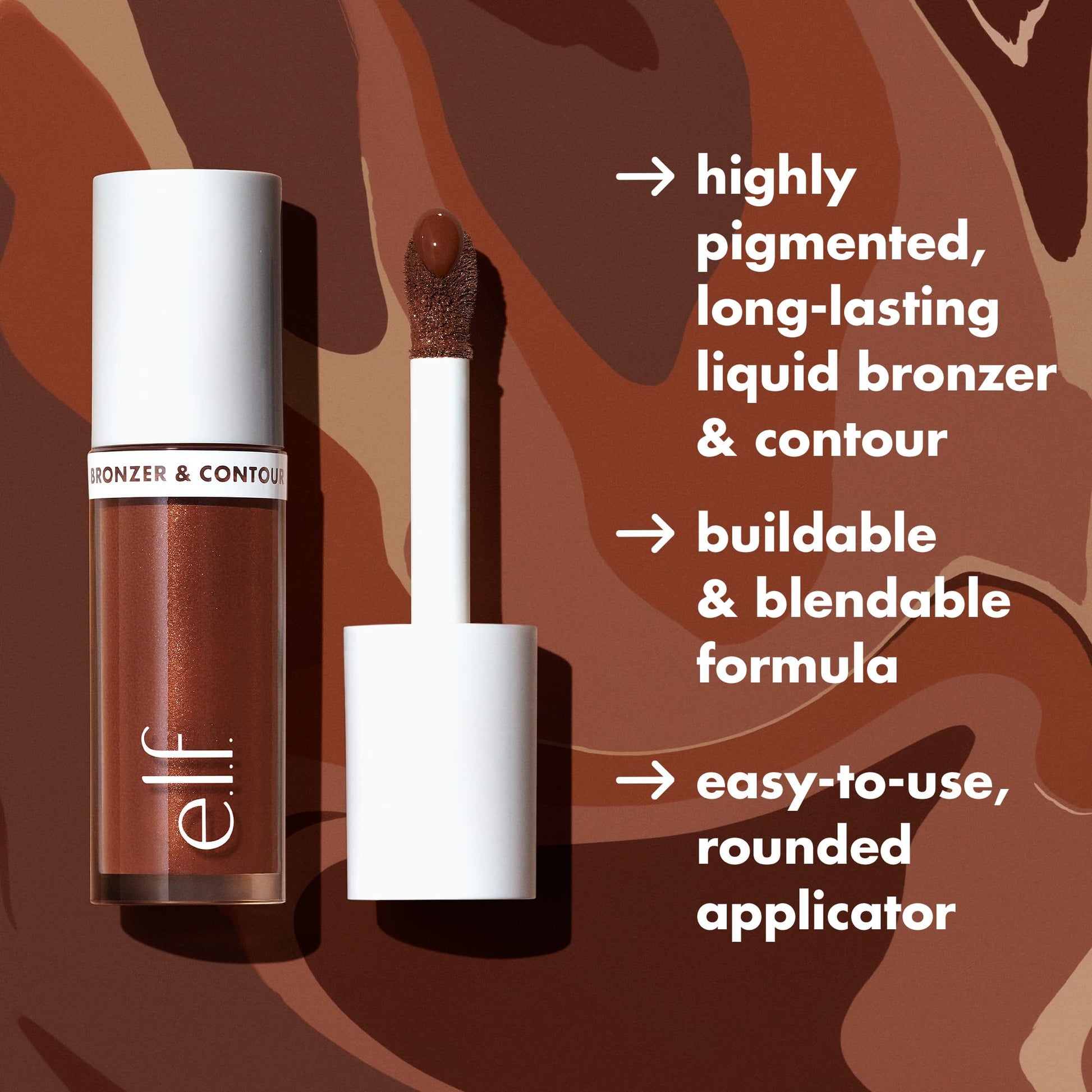 e.l.f. Camo Liquid Bronzer & Contour, Silky Highly Pigmented Formula, Creates a Long-Lasting Bronzed Glow & Natural Look, Vegan & Cruelty-Free, 2 Fair/Light - dailyvitalstore
