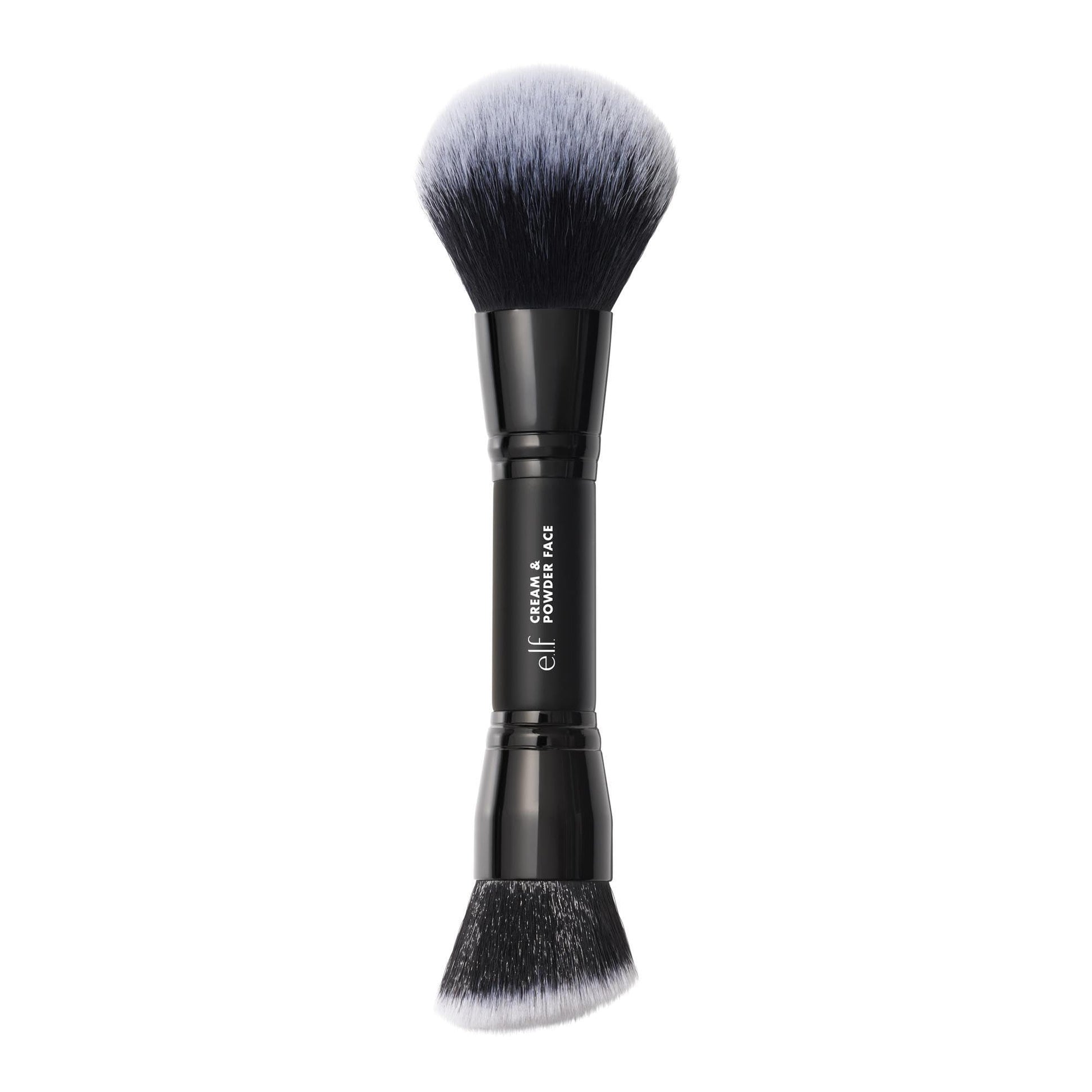 e.l.f. Dual-Ended Cream + Powder Brush, Two-in-One Makeup Brush For Creating A Gorgeous, Airbrushed-looking Complexion, Vegan & Cruelty-free - dailyvitalstore