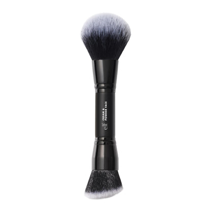 e.l.f. Dual-Ended Cream + Powder Brush, Two-in-One Makeup Brush For Creating A Gorgeous, Airbrushed-looking Complexion, Vegan & Cruelty-free - dailyvitalstore