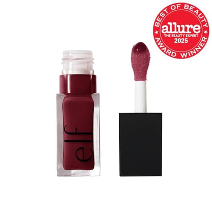 e.l.f. Glow Reviver Lip Oil, Nourishing Tinted Lip Oil For A High-shine Finish, Infused With Jojoba Oil, Vegan & Cruelty-free, Jam Session - dailyvitalstore