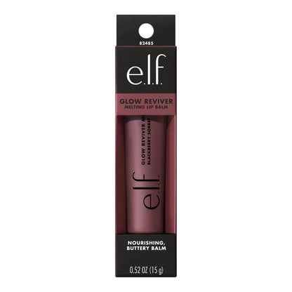 e.l.f. Glow Reviver Melting Lip Balm, Hydrating Tinted Lip Balm For A Glossy Finish & Soft, Supple Lips, Vegan & Cruelty-Free, Blackberry Sorbet - dailyvitalstore