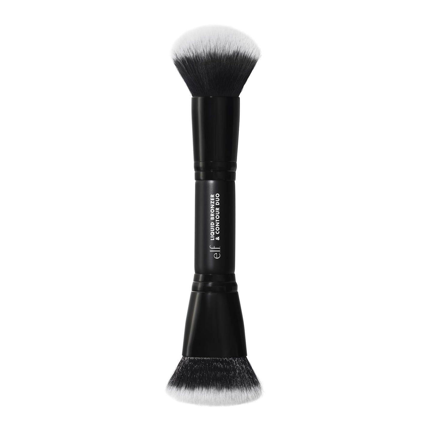 e.l.f. Liquid Bronzer & Contour Duo Brush, Silky Highly Pigmented Formula with Dual-ended Makeup Brush, Synthetic Bristles, 100% Vegan and Cruelty-Free - dailyvitalstore