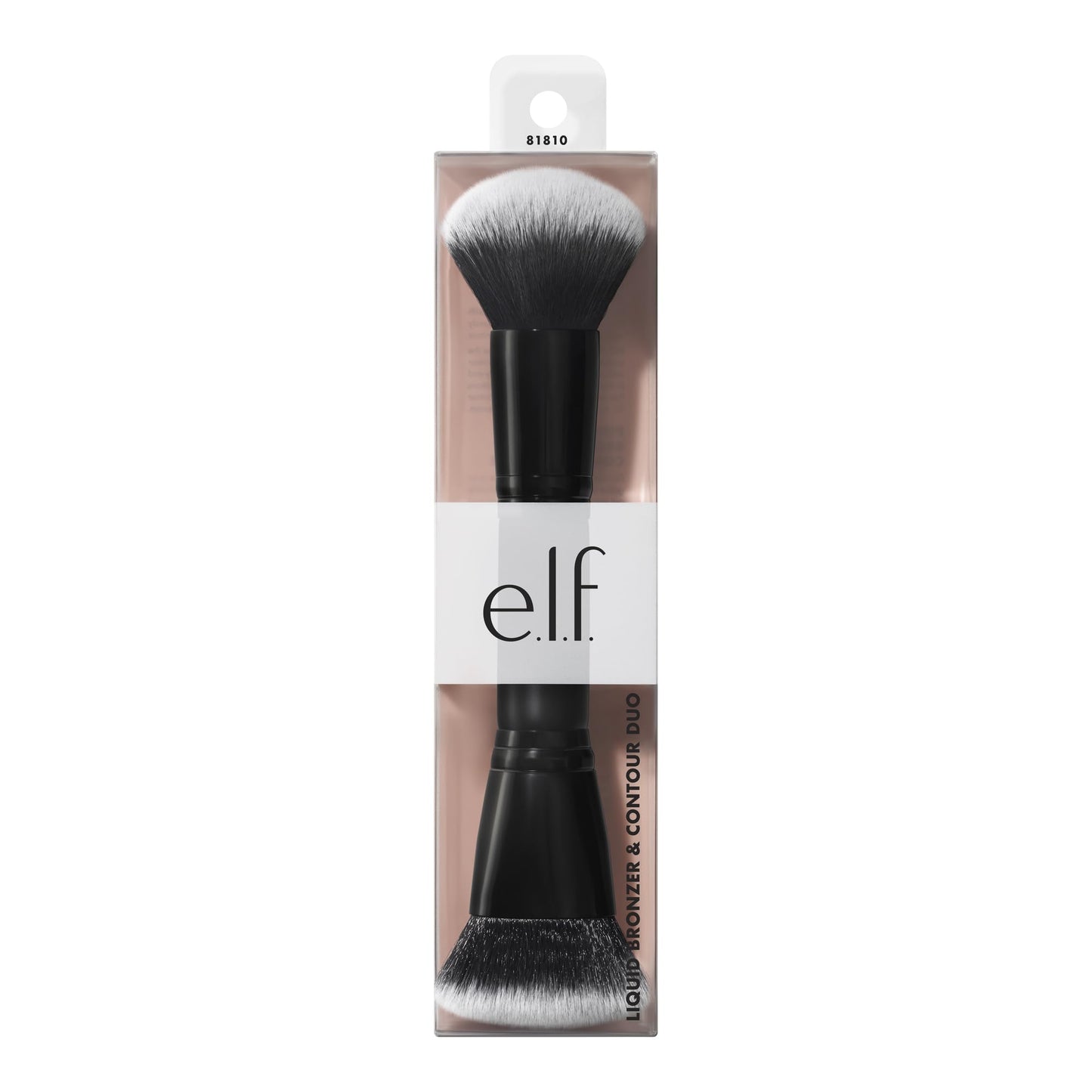 e.l.f. Liquid Bronzer & Contour Duo Brush, Silky Highly Pigmented Formula with Dual-ended Makeup Brush, Synthetic Bristles, 100% Vegan and Cruelty-Free - dailyvitalstore
