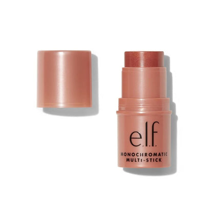 e.l.f. Monochromatic Multi Stick, Travel-Sized Luxuriously Creamy & Blendable Color For Eyes, Lips & Cheeks, Vegan & Cruelty-Free, Bronzed Cherry, 0.17 Oz - dailyvitalstore