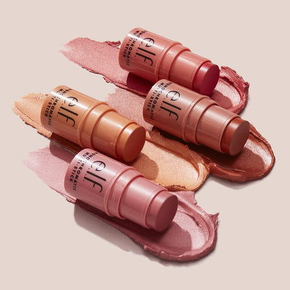 e.l.f. Monochromatic Multi Stick, Travel-Sized Luxuriously Creamy & Blendable Color For Eyes, Lips & Cheeks, Vegan & Cruelty-Free, Bronzed Cherry, 0.17 Oz - dailyvitalstore