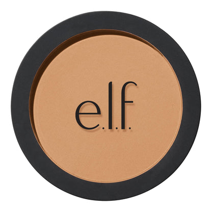 e.l.f. Primer-infused Bronzer, Long-Wear, Matte, Bold, Lightweight, Blends Easily, Contours Cheeks, Forever Sun Kissed, All-Day Wear, 0.35 Oz - dailyvitalstore