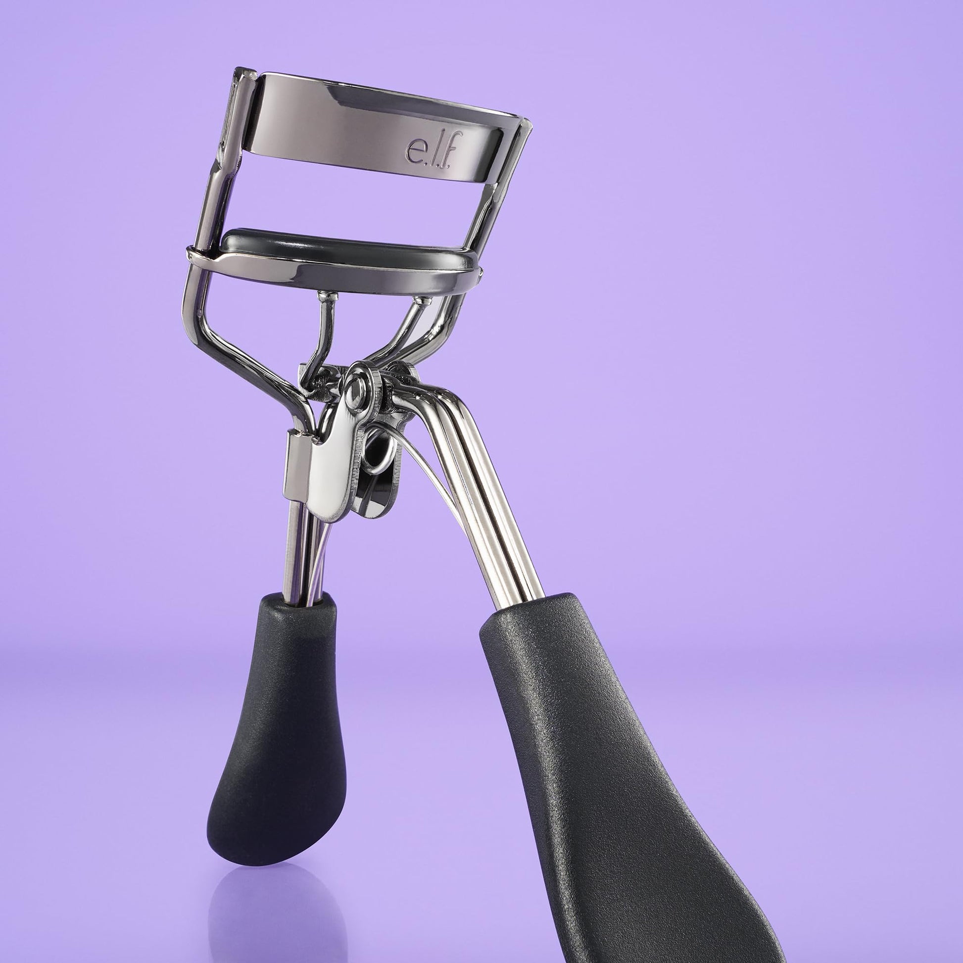 e.l.f. Pro Eyelash Curler, Strong, Contoured, Eye-Opening, Voluminous Lashes, Includes Additional Rubber Replacement Pad, Silver - dailyvitalstore