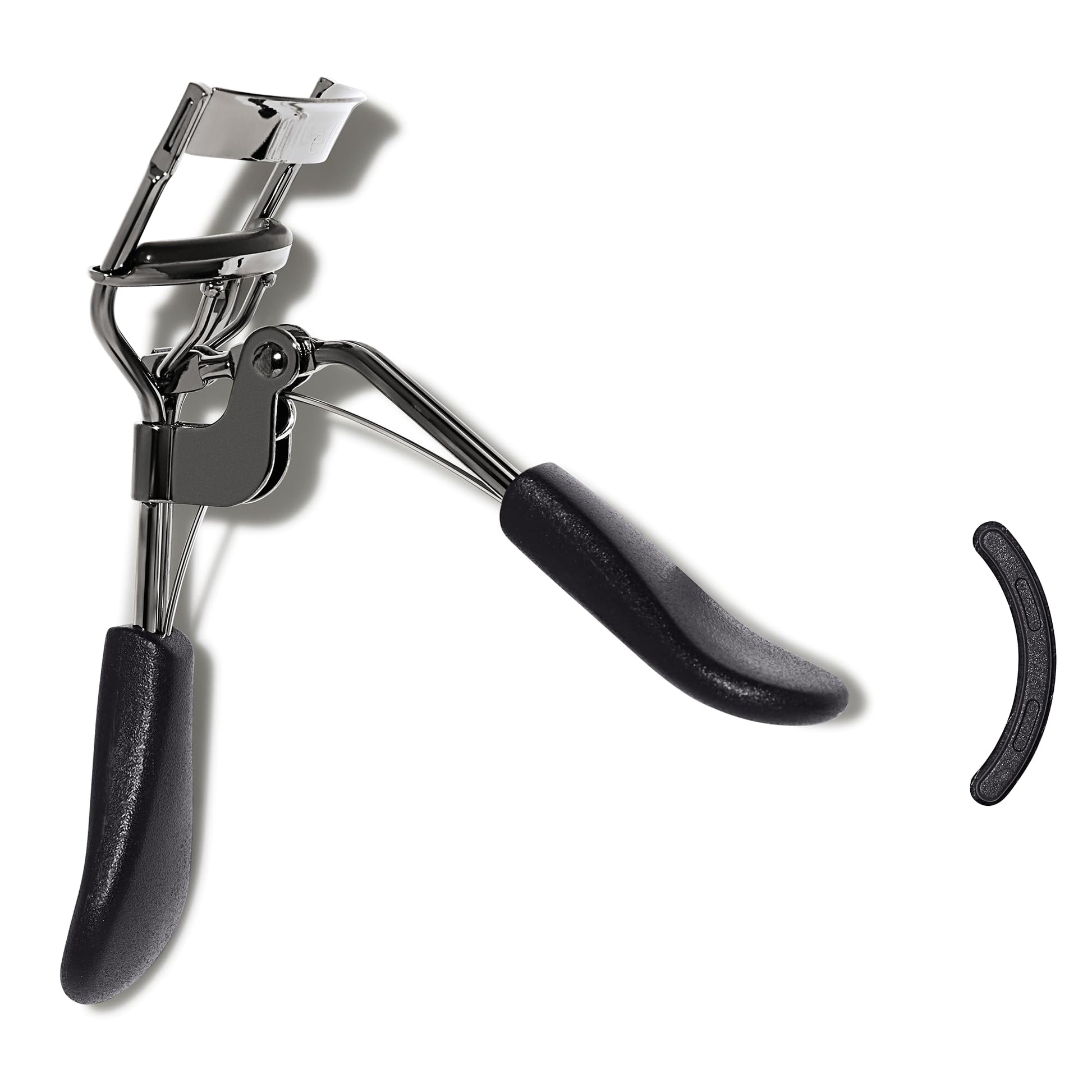 e.l.f. Pro Eyelash Curler, Strong, Contoured, Eye-Opening, Voluminous Lashes, Includes Additional Rubber Replacement Pad, Silver - dailyvitalstore