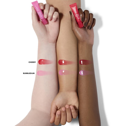 e.l.f. Squeeze Me More Lip Balm Duo, Moisturizing Balm For A Sheer Tint Of Color, Made With Hyaluronic Acid, Vegan & Cruelty-Free, Cherry & Bubblegum - dailyvitalstore