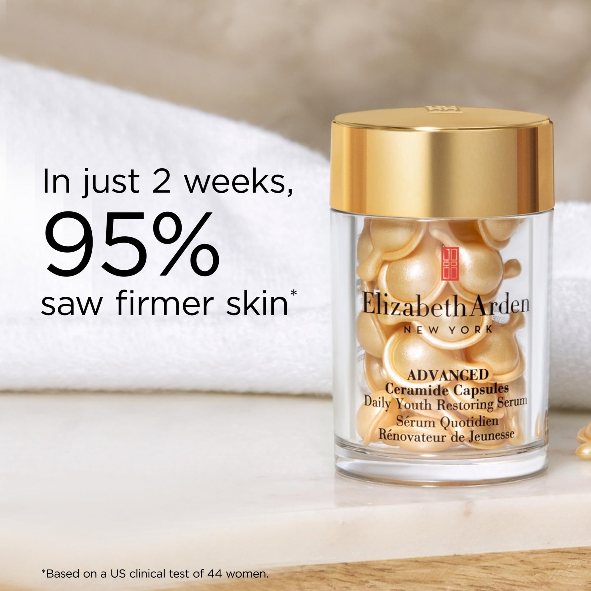 Elizabeth Arden Advanced Ceramide Face Serum Capsules, Anti-Aging Skincare, Fragrance-Free Hydrating Formula for Radiant, Firm Skin - dailyvitalstore