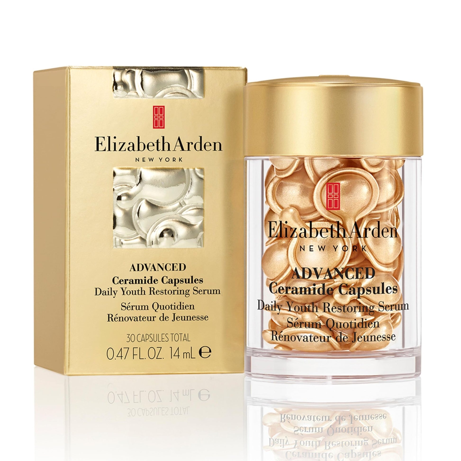 Elizabeth Arden Advanced Ceramide Face Serum Capsules, Anti-Aging Skincare, Fragrance-Free Hydrating Formula for Radiant, Firm Skin - dailyvitalstore
