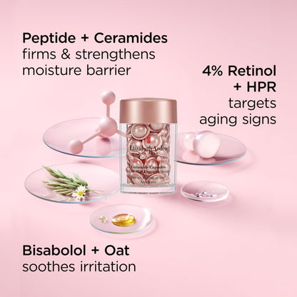 Elizabeth Arden Mini Besties, Advanced Ceramide and Retinol + HPR Face Serum Capsules, Anti-Aging Travel Size Skincare - dailyvitalstore