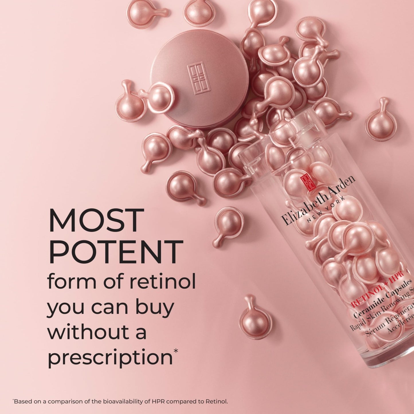 Elizabeth Arden Retinol + HPR Ceramide Rapid Skin Renewing Anti-Aging Face Serum Capsules, Fine Lines & Wrinkles Treatment with Peptides - dailyvitalstore