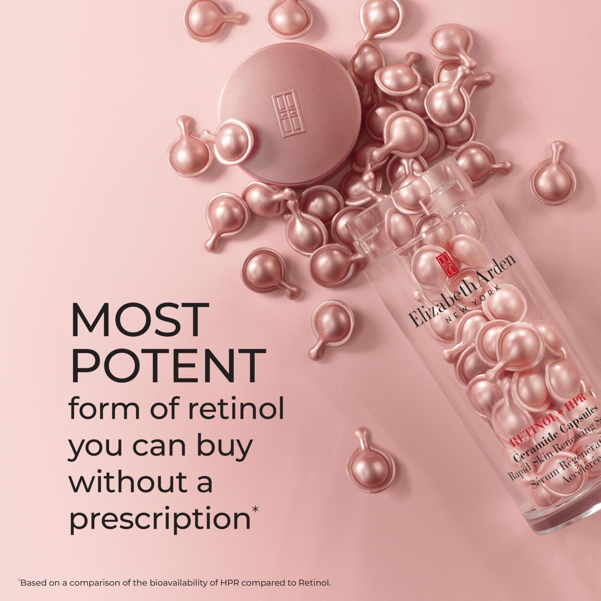 Elizabeth Arden Retinol + HPR Ceramide Rapid Skin Renewing Anti-Aging Face Serum Capsules, Fine Lines & Wrinkles Treatment with Peptides - dailyvitalstore