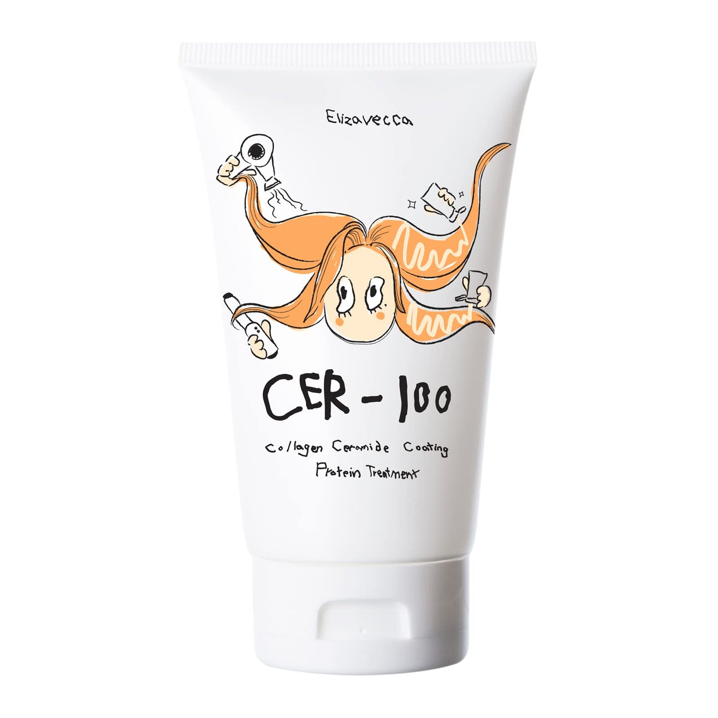 Elizavecca cer-100 collagen coating hair protein treatment 100ml - dailyvitalstore