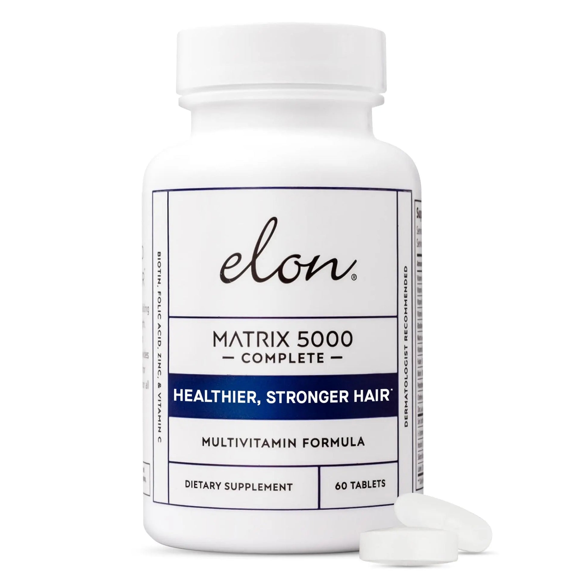 Elon Matrix 5000 Complete Multivitamin — Skin, Hair and Nail Growth Vitamins — Healthy Hair Growth Vitamins for Women & Men - dailyvitalstore