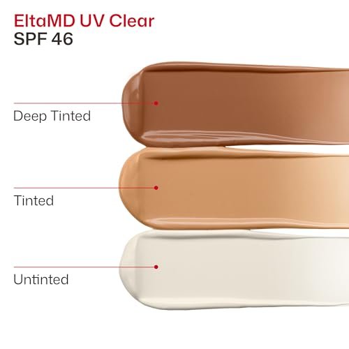 EltaMD UV Clear Tinted Sunscreen for Face, SPF 46 with Zinc Oxide, Oil-Free, Dermatologist Recommended, For Acne-Prone Sensitive Skin, 1.7 oz - dailyvitalstore