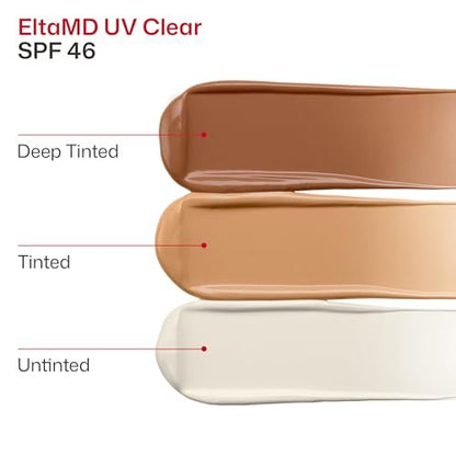 EltaMD UV Clear Tinted Sunscreen for Face, SPF 46 with Zinc Oxide, Oil-Free, Dermatologist Recommended, For Acne-Prone Sensitive Skin, 1.7 oz - dailyvitalstore