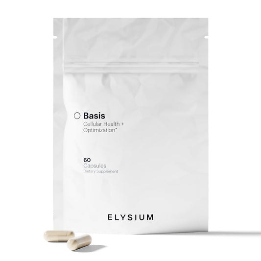 ELYSIUM Basis NAD Plus Supplement 30 Servings - with Nicotinamide Riboside 250mg and Pterostilbene 50mg - Healthy Aging Supplement & Cellular Energy - dailyvitalstore