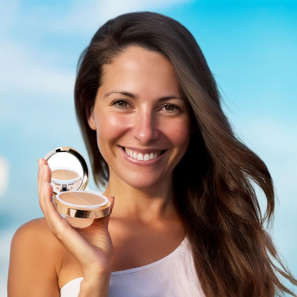 Emani Blush & Bronzer - Natural Mineral Pressed Bronzer for Face - Radiant Skin Blush for Sun Kissed Glow, All Skin Types including Sensitive Skin, Copacabana - dailyvitalstore