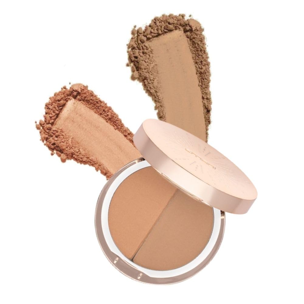 Emani Blush & Bronzer - Natural Mineral Pressed Bronzer for Face - Radiant Skin Blush for Sun Kissed Glow, All Skin Types including Sensitive Skin, Copacabana - dailyvitalstore