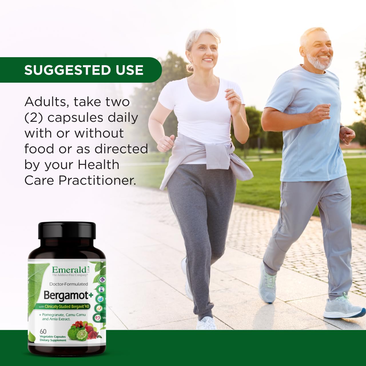 EMERALD LABS Bergamot+ - Supports Metabolism & Heart Health with Bergamot, Pomegranate, Amla & Camu Camu - Gluten-Free & Vegan - 60 Vegetable Capsules (30 Servings) - dailyvitalstore