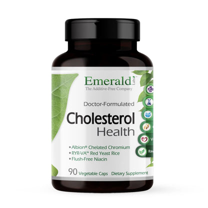 EMERALD LABS Cholesterol Health (90 Caps) & Pomegranate Extract (60 Caps) - Supports Heart Health & Immune Function - Gluten Free & Vegan - dailyvitalstore