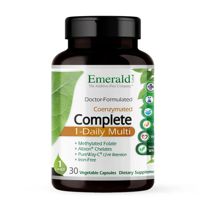 EMERALD LABS Complete 1-Daily Multi - Complete Multivitamin for Men & Women with Vitamin C, Methylated Folate, Whole-Food Blend - dailyvitalstore