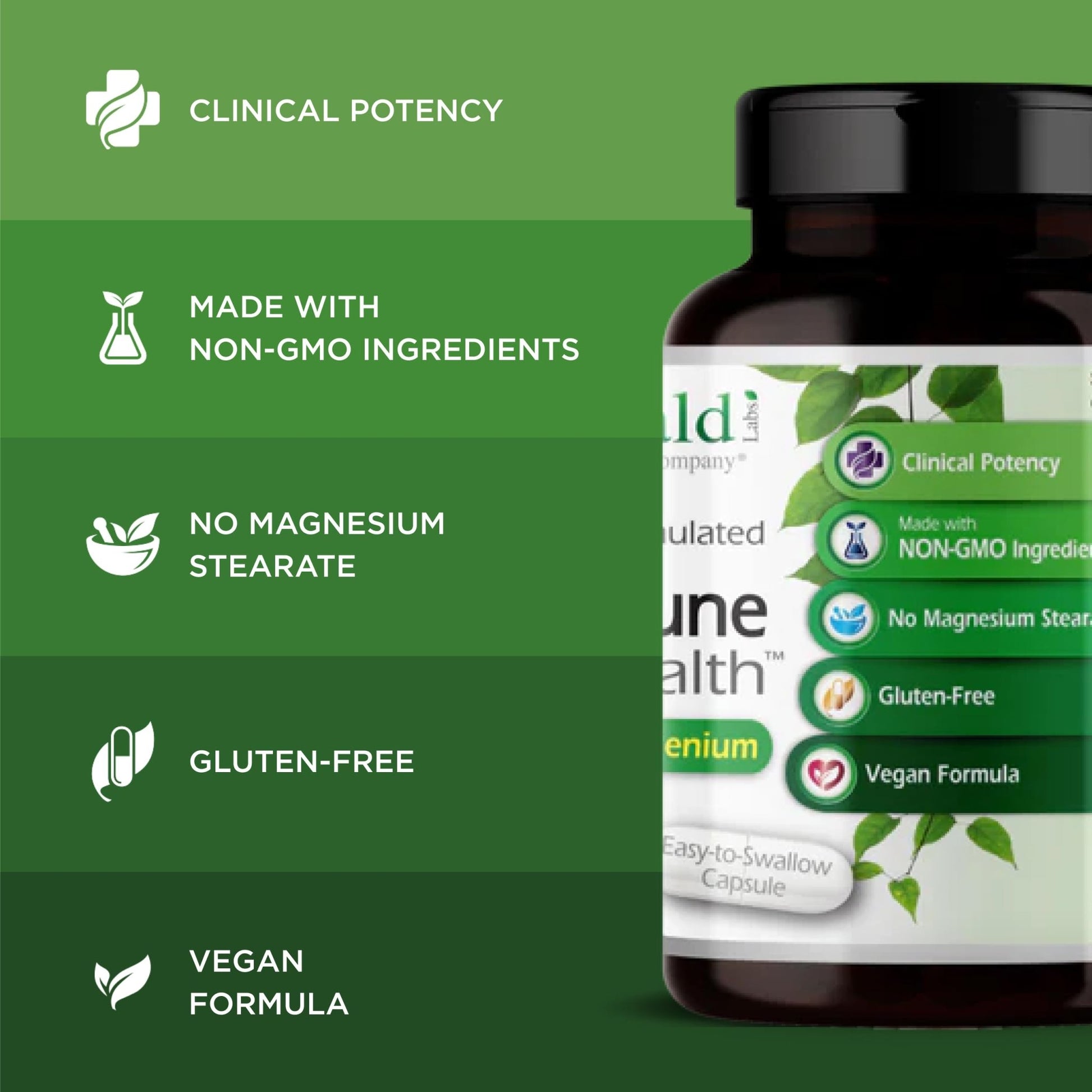 Emerald Labs HashiMune Health - Vegan Thyroid & Immune Support Supplement - Includes SelenoExcell Selenium & Myo-Inositol - 60 Vegetable Capsules (30-Day Supply) - dailyvitalstore