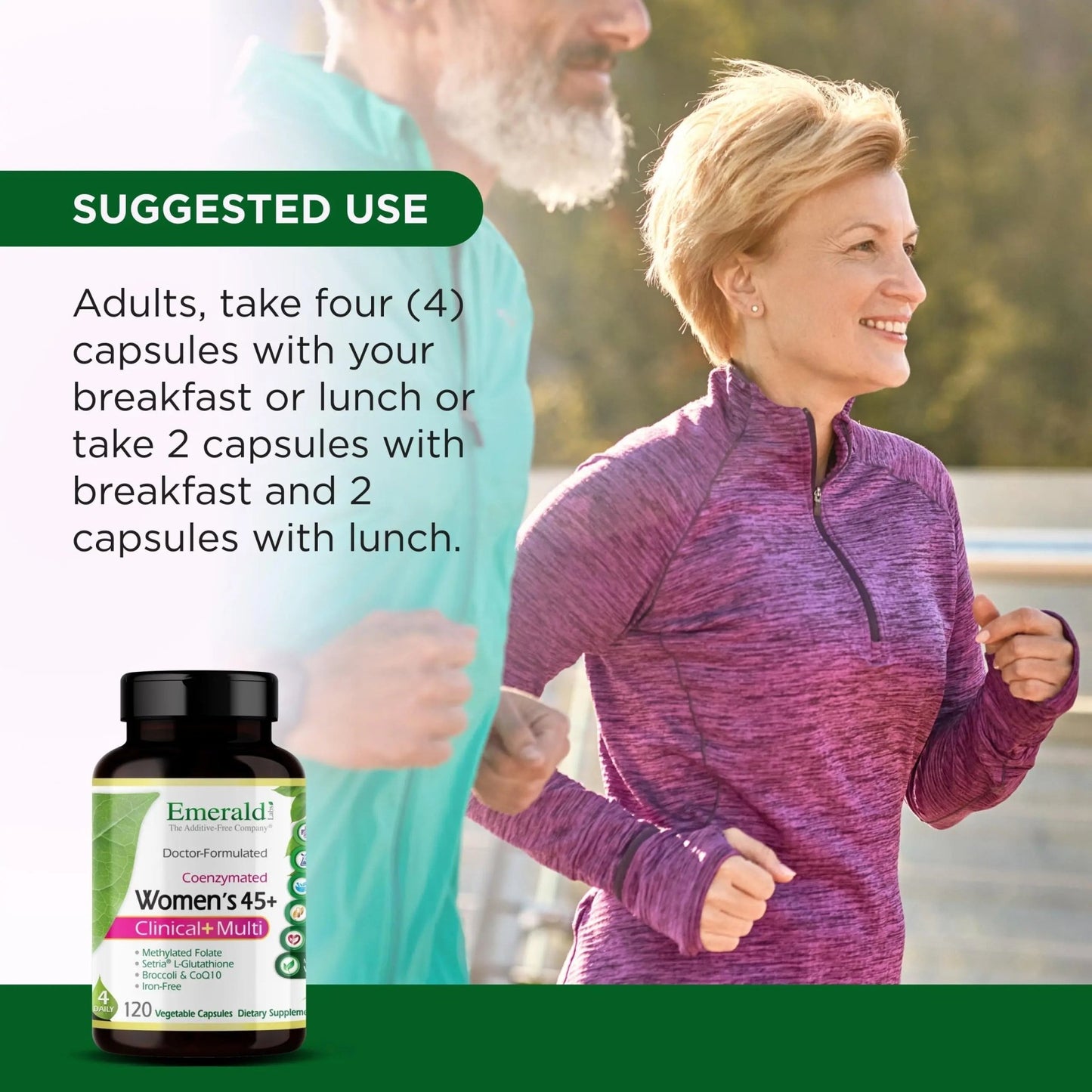 Emerald Labs Women's 45+ Clinical Multi - Multivitamin for Comprehensive Support, Bone & Heart Health* - Designed for Women 45+ - dailyvitalstore
