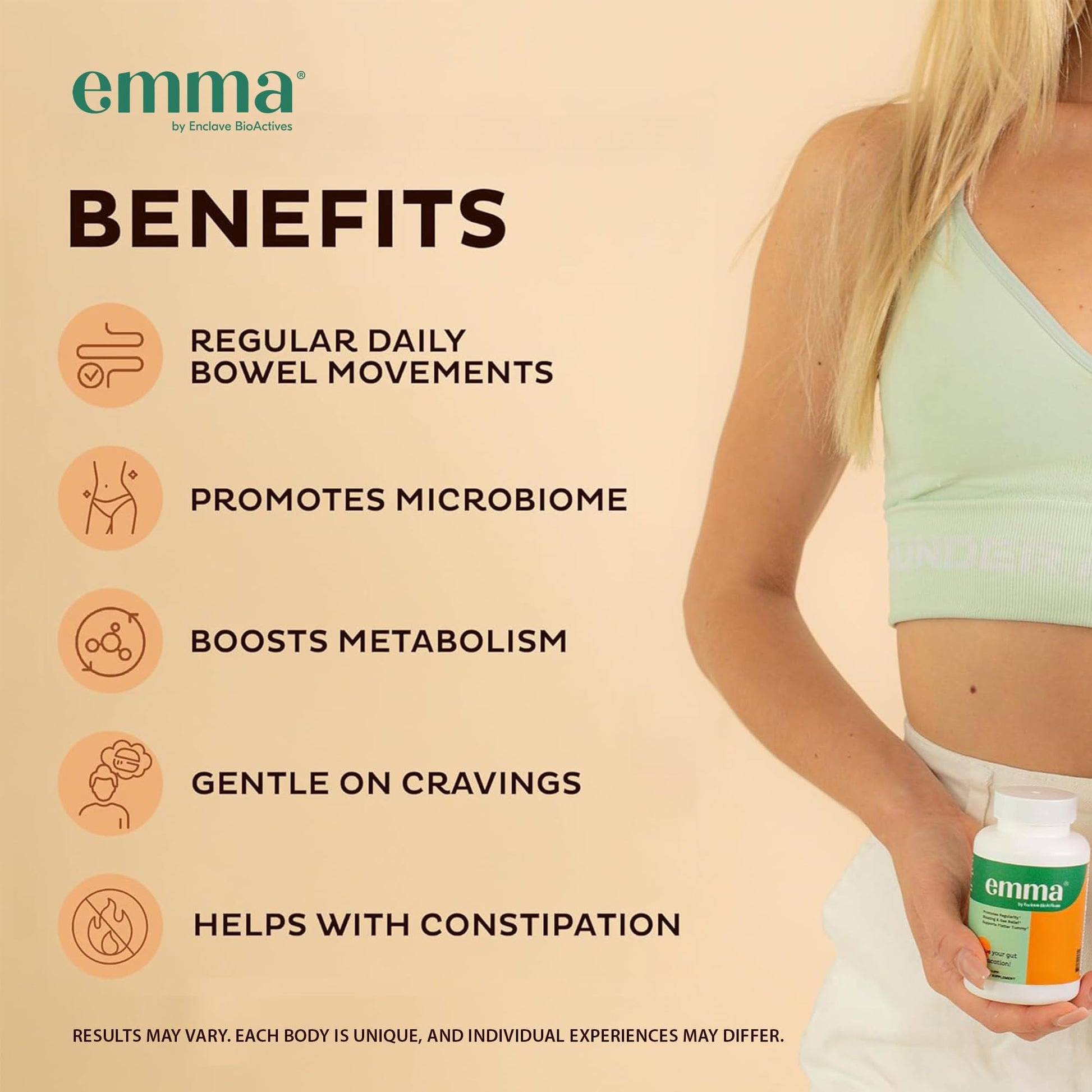 Emma Gut Health Relief Supplement, Doctor Endorsed Formula for Women & Men, Leaky Gut & Digestive Support for Constipation, Bloating & Gas Relief - dailyvitalstore