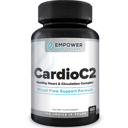 Empower Health Labs CardioC2 Circulation & Energy Support – Doctor-Formulated Blend with Beet Root, Black Garlic, Hawthorn & CoQ10 – Supports Healthy Blood Flow, Energy & Clarity – 60 Capsules - dailyvitalstore