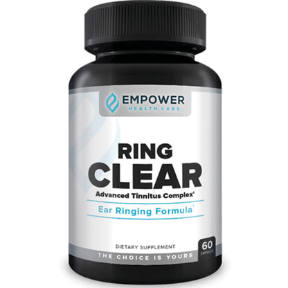 Empower Health Labs Ring Clear All-Natural Ear Buzz Relief Formula for Lasting Relief from Incessant Ear Buzzing - 30-Day Supply - dailyvitalstore