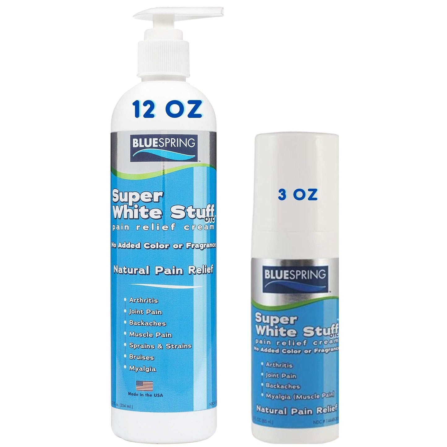 Emu Therapy Super White Stuff OTC 12-oz. Pump Bottle - Natural, Made in USA, Paraben-Free, Works in As Little As 5 Minutes for Joint/Muscle Pain, Backaches, Sprains/Strains, Bruises & More - dailyvitalstore