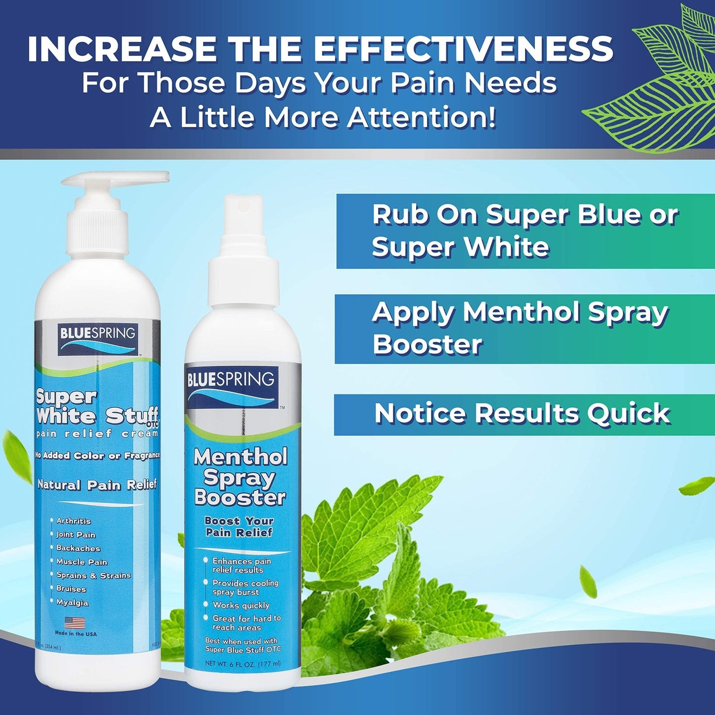 Emu Therapy Super White Stuff OTC 12-oz. Pump Bottle - Natural, Made in USA, Paraben-Free, Works in As Little As 5 Minutes for Joint/Muscle Pain, Backaches, Sprains/Strains, Bruises & More - dailyvitalstore