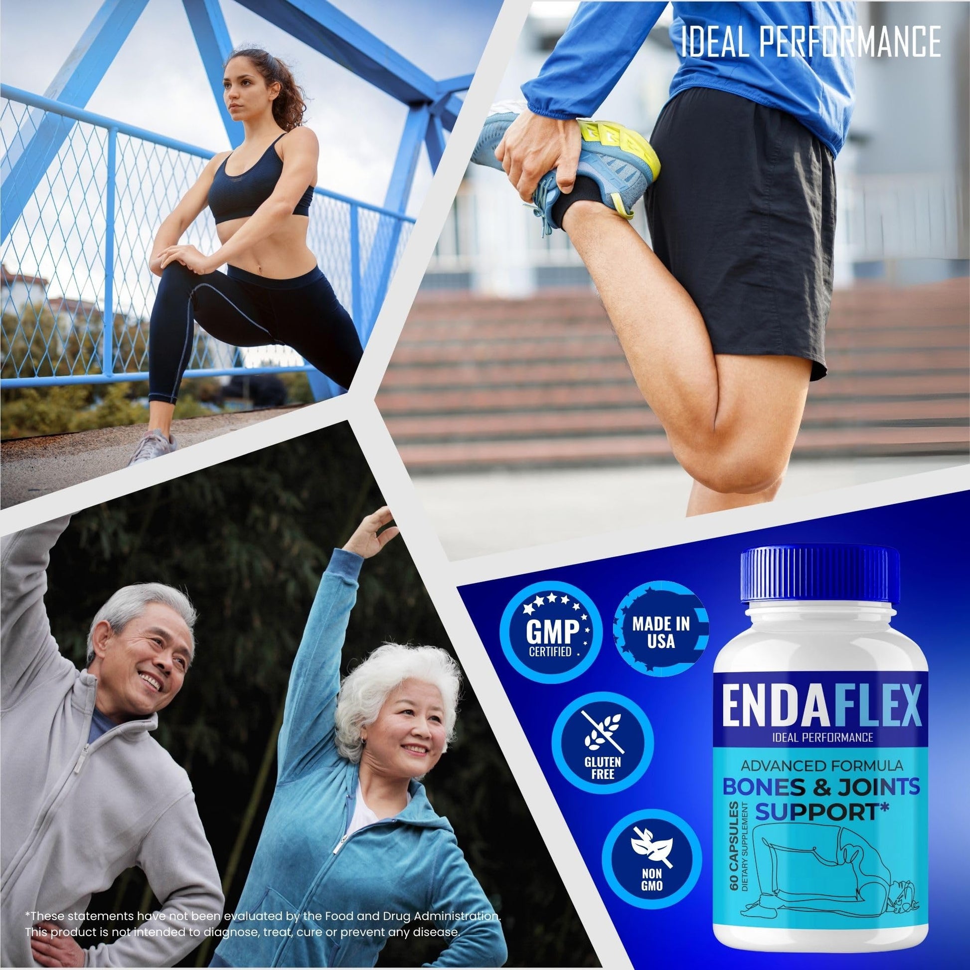 Endaflex Capsules, Advanced Joint Support Supplement Pills for Mobility and Comfort - Maximum Strength, Official Enda Flex Joint Support All Natural Formula, Premium Enda-Flex Reviews (2 Pack) - dailyvitalstore