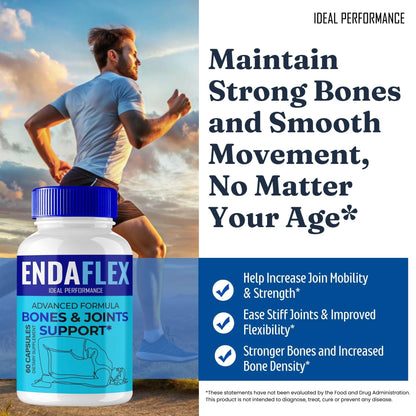 Endaflex Capsules, Advanced Joint Support Supplement Pills for Mobility and Comfort - Maximum Strength, Official Enda Flex Joint Support All Natural Formula, Premium Enda-Flex Reviews (2 Pack) - dailyvitalstore