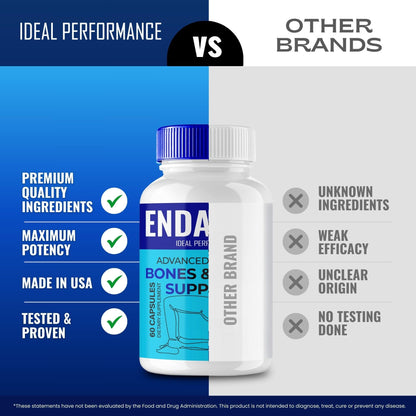 Endaflex Capsules, Advanced Joint Support Supplement Pills for Mobility and Comfort - Maximum Strength, Official Enda Flex Joint Support All Natural Formula, Premium Enda-Flex Reviews (2 Pack) - dailyvitalstore