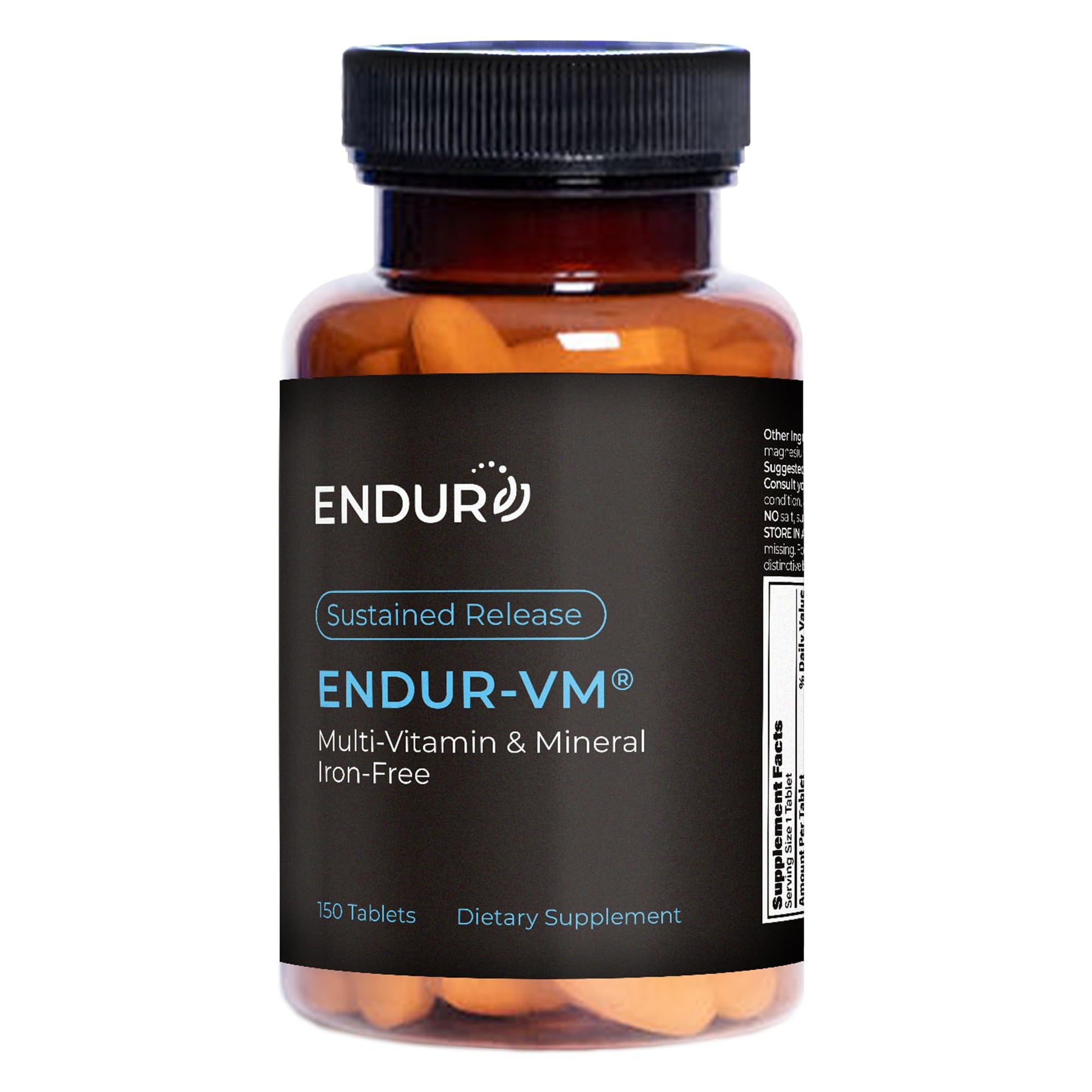ENDUR-VM - Multivitamin Vitamin A, C, D, E, B12 & Zinc (Without Iron) SR (Sustained Release) 22 Essential Nutrients to Support Overall Wellness for Men & Postmenopausal Women - 150 Tablets - dailyvitalstore