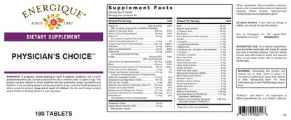 Energique Physician's Choice multivitamin Providing Optimal doses of Essential Vitamins and Minerals. - dailyvitalstore