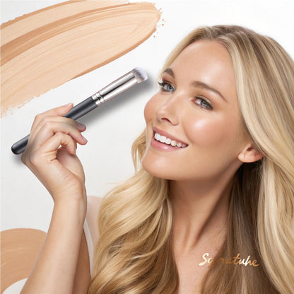 ENERGY Concealer Brush Under Eye Mini Angled Flat Top Kabuki Nose Contour Brush for Concealing Blending Setting Buffing with Powder Liquid Cream Cosmetic Pro Small Makeup Foundation brushes 270 - dailyvitalstore